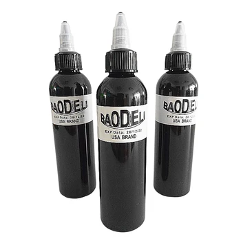 

3 Pcs Microblading Black Pigment Tattoo Ink Set Permanent Makeup Body Paint 4oz Tattoo Eyebrow Lips Eyeliner Tattoo Beauty Tools