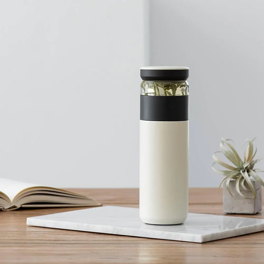 Xiaomi 재미 홈 휴대용 물 진공 컵 520ml 야외 여행 차 물 분리 병 따뜻한 학년 pp 머그잔 therma