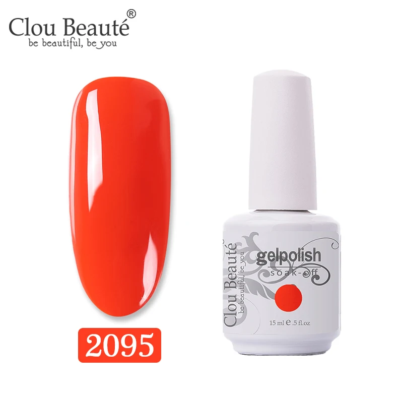 Clou Beaute 15 мл цветной гель-краска УФ-гель для ногтей замачиваемый светодиодный лак для ногтей Гель-лак для ногтей Полупостоянный лак для ногтей - Цвет: 2095