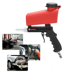 Pistola de jateamento à mão, máquina de jateamento de areia pequena pneumática, oxidação de alta pressão e equipamento de pistola de remoção de óleo