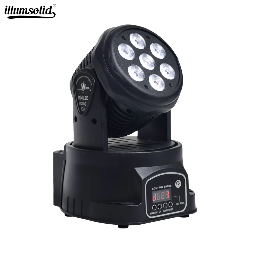 

led mini wash 7x12w rgbw 4in1 led moving head stage light for disco party lights