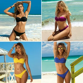 Front Twist Classic Bikini Set 6