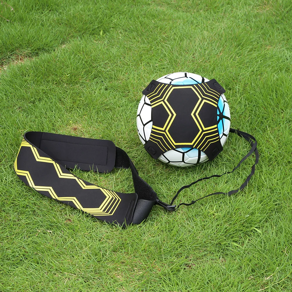 Soccer Ball Practice Belt Football Kick Training Belt Adjustable Trainer Train Equipment Practice Hands Kids Adult Soccer