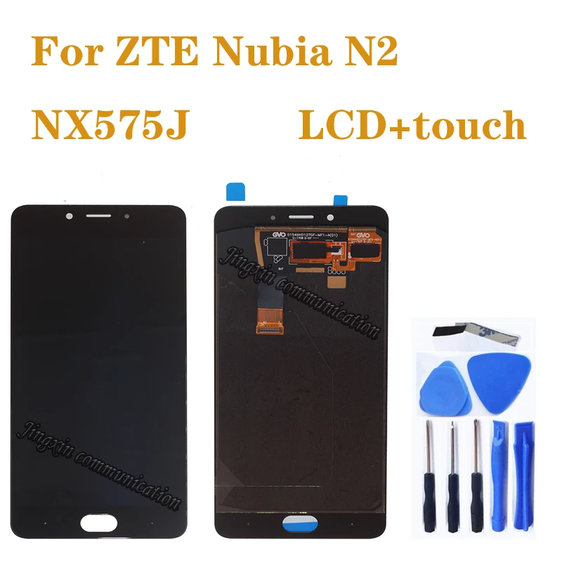 

5.5" AMOLED display for ZTE Nubia N2 NX575J LCD + touch screen digitizer assembly for ZTE Nubia N 2 display repair parts