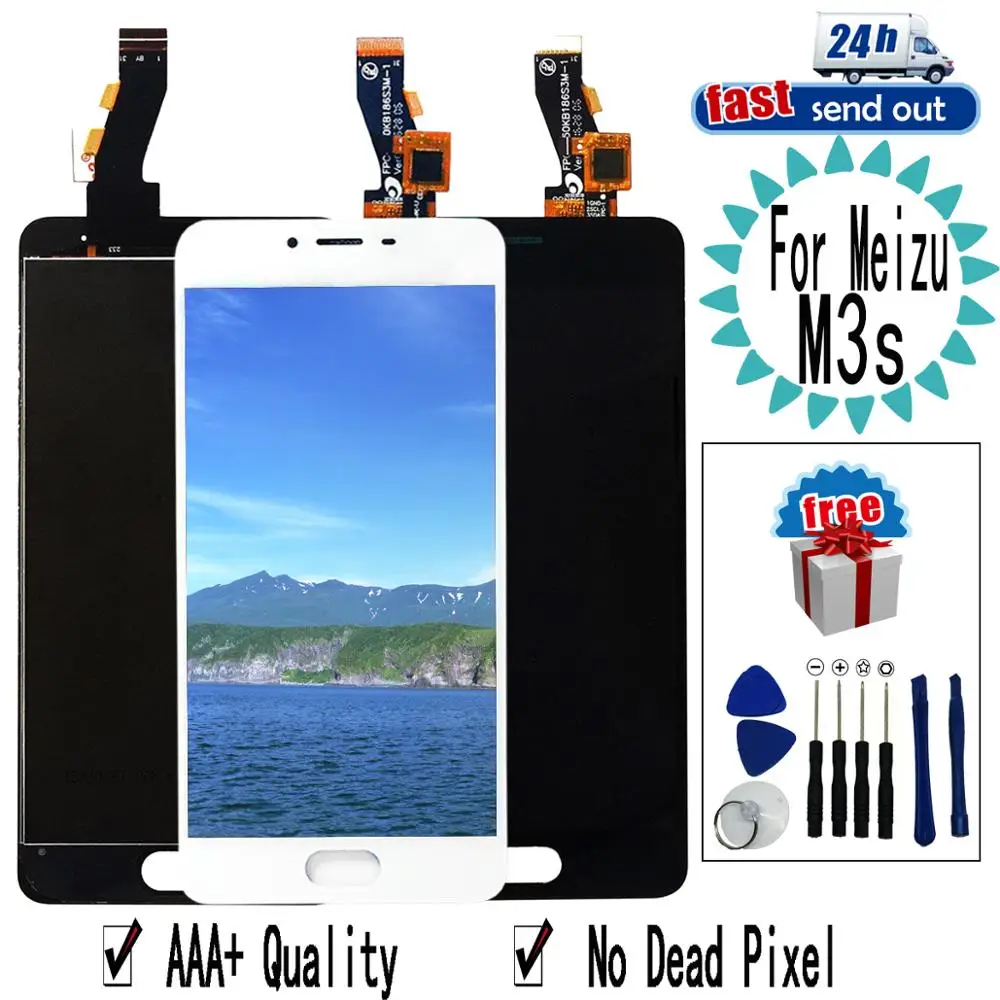 

5.0" M3S mini LCD For MEIZU M3s LCD Display Touch Screen Digitizer Assembly Replacement with Frame For MEIZU M3smini