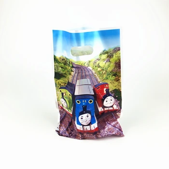 

6pcs Thomas Theme Cartoon Design Kids Boys Birthday Party Wedding Disposable Snack Candy Gift Bag Baby shower supplies