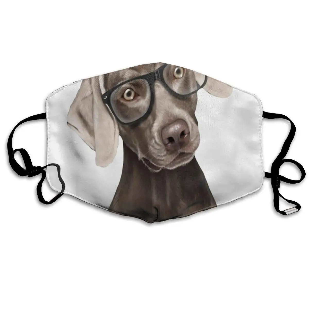 

NiYoung Women Men Teens Washable Reusable Face Masks with Elastic Ear Loop, Anti Dust Pollution Face Mask (Weimaraner Cute