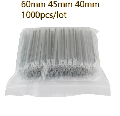 Fundas de empalme de fibra óptica, Tubo termorretráctil, 60mm, 45mm, 40mm, 1000 unids/lote
