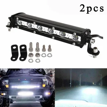 

2PC 18W 6 LED Work Light Bar Spotlight Off-road Driving Fog Lamp Car Truck SUV