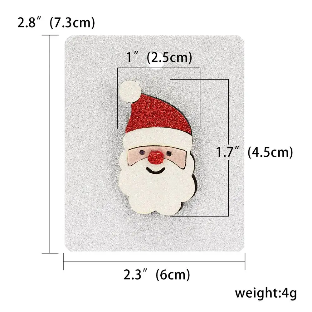 SANTA CLAUS 1 17 видов стилей, новые рождественские значки, войлочные тканевые Броши для детей, носки с рождественской елкой, значки Санта-Клауса, значки, аксессуары, ювелирное изделие, год - Окраска металла: SANTA CLAUS 1