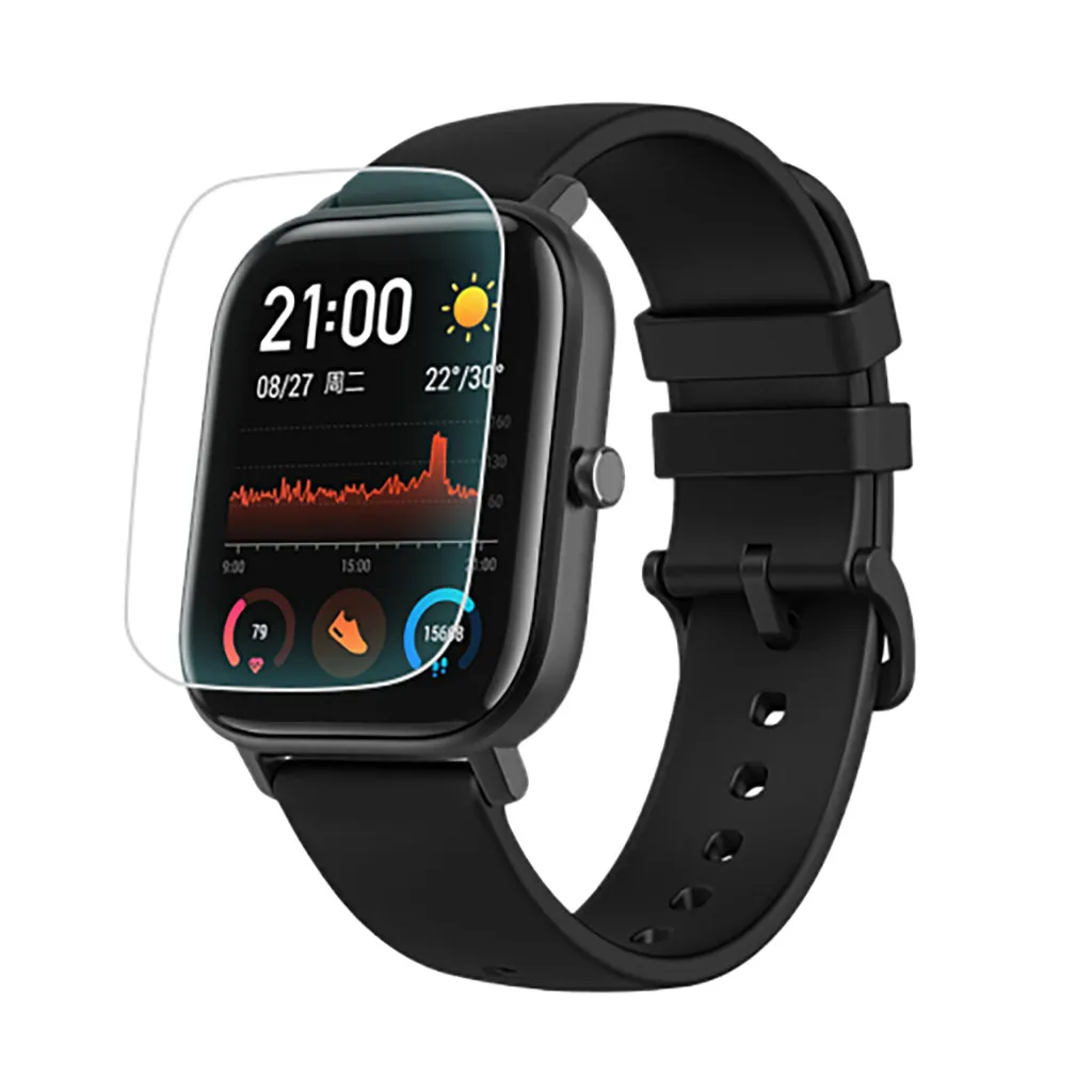 3 шт. в упаковке, 5 шт., защита экрана HD для Huami Amazfit GTS, Смарт-часы, полное покрытие, Прозрачная мягкая защитная пленка для экрана из ПЭТ, 19Sep