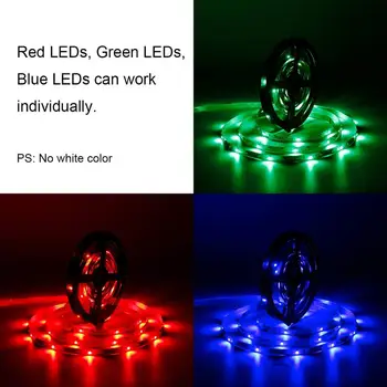 

RGB Strip Light, 16.4ft 300leds SMD 3528 Color-Changing Rope Lights,Flexible, Multi-Colors,Non-Waterproof for Bedroom Bar