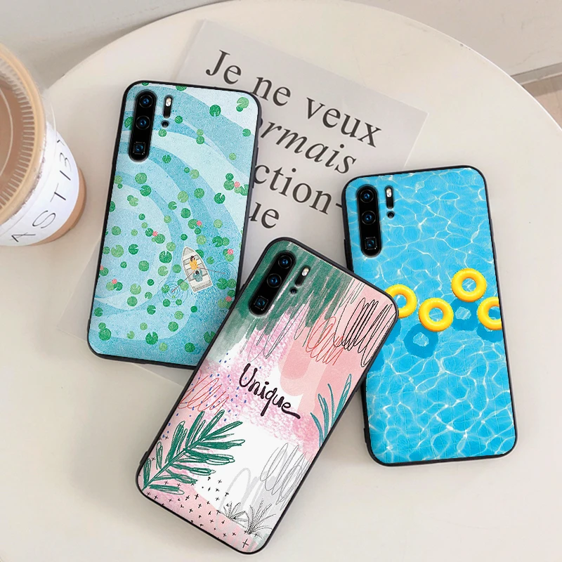 Летние пляжные Чехлы для мобильных телефонов huawei Y6 Y7 Y9 Prime 2019 mate 10 20 Pro Nova2 3 4 Lite Nova 2i
