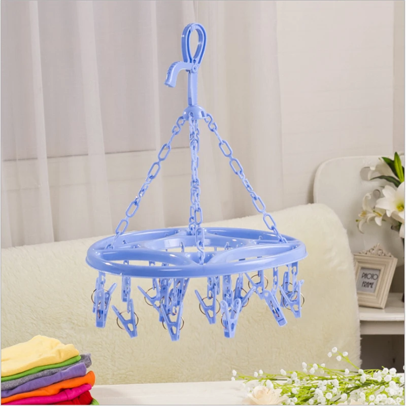 

1pc Plastic Drying Rack Round Drying Rack Pantyhose Drying Rack Spring Plastic Drying Rack Clothes Racks for Hanging Clothes