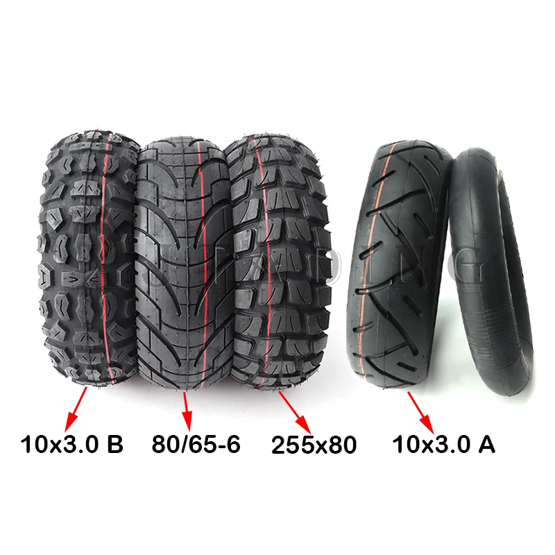 10Inch For Speedual Grace 10 Zero 10X Kugoo M4 Pro Tire 10x3 Inch Off-Road Inner Outer 255x80 Electric Scooter 80/65-6 | Автомобили и