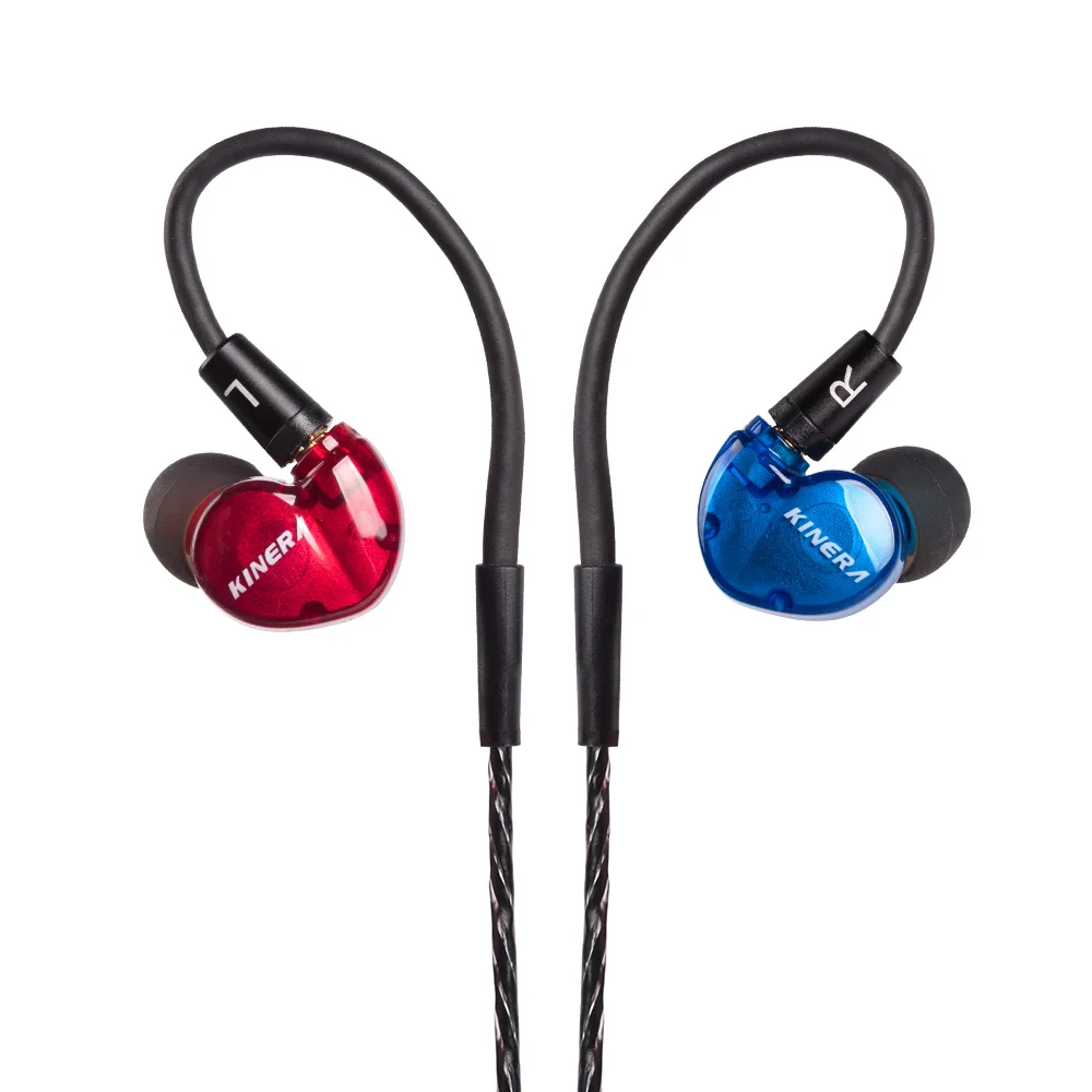 Гибридные наушники вкладыши AK KINERA BD005 1DD + 1BA Hi Fi с монитором для диджея спортивные
