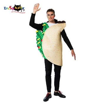 

Eraspooky Unisex Funny Mexico Taco Food Cosplay Halloween Costume For Adult Mexican Carnival Party Fancy Dress Christmas Outfits