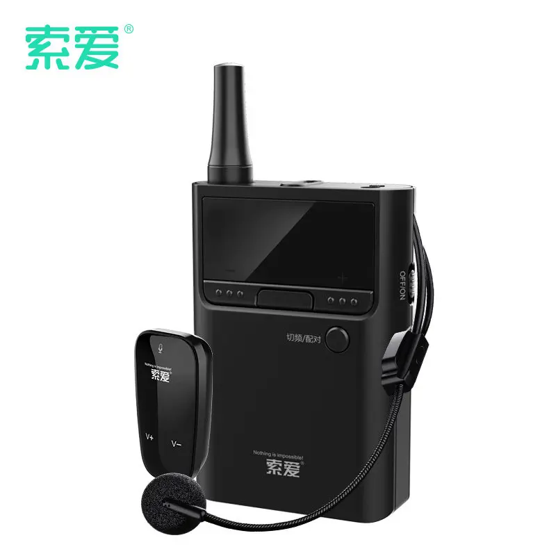 

SOAIY K20 UHF Stereo Wireless Head-Mounted Loudspeaker 670-680MHZ MIC Loudspeake U Section Microphone Wireless Microphone