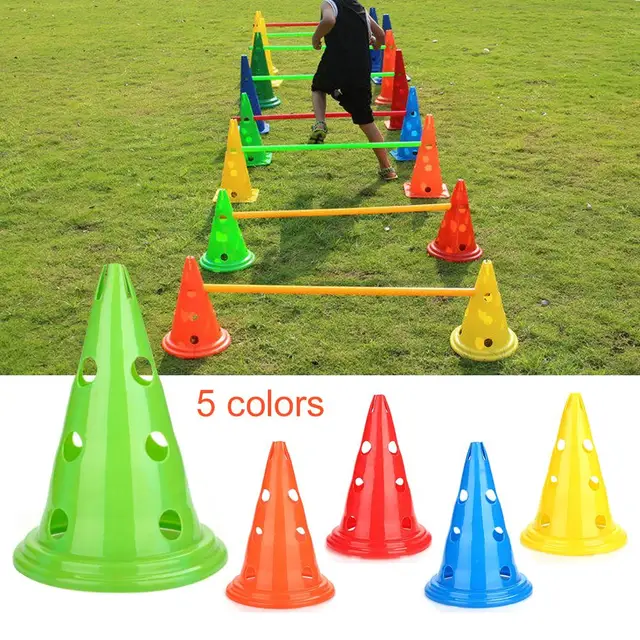 US $4.42 High Quality Soccer Obstacle Training Sign Conical Pressure Resistant Cones Marker Discs Marker Buc