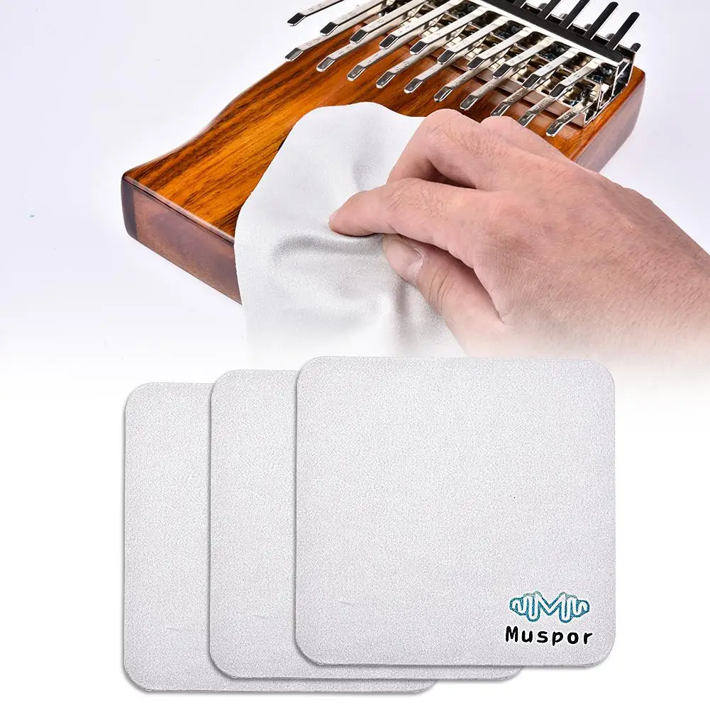 6x6inch Microfiber Suede Cleaner Cloth Musical Instrument Guitar Violin