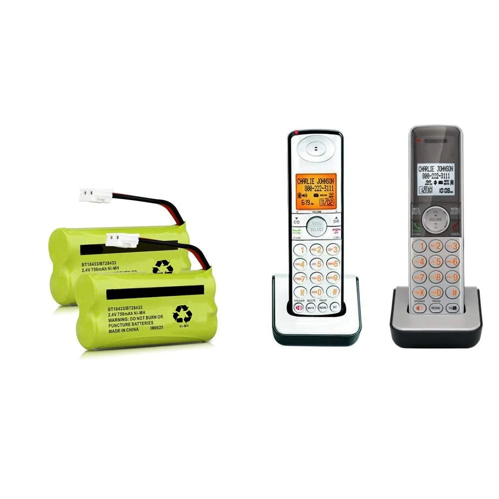 Ersatzakku Für Schnurlostelefone – Kompatibel Mit AT&T, Vtech, Uniden Uvm., 2,4V / 550 MAh