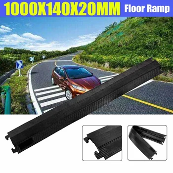 

Heavy Duty Safety Cable Cover Guards Protector Floor Ramp 1 Channel Rubber PVC Wire Cover Cable Cord Road Ramp Protector Safety