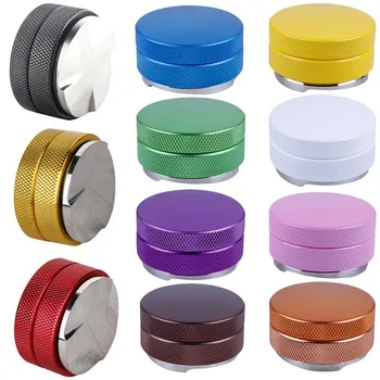 

58mm Coffee Powder Press Stainless Steel Coffee Espresso Tamper Adjustable Three Angled Slopes Base Thread Distribution Tools 2