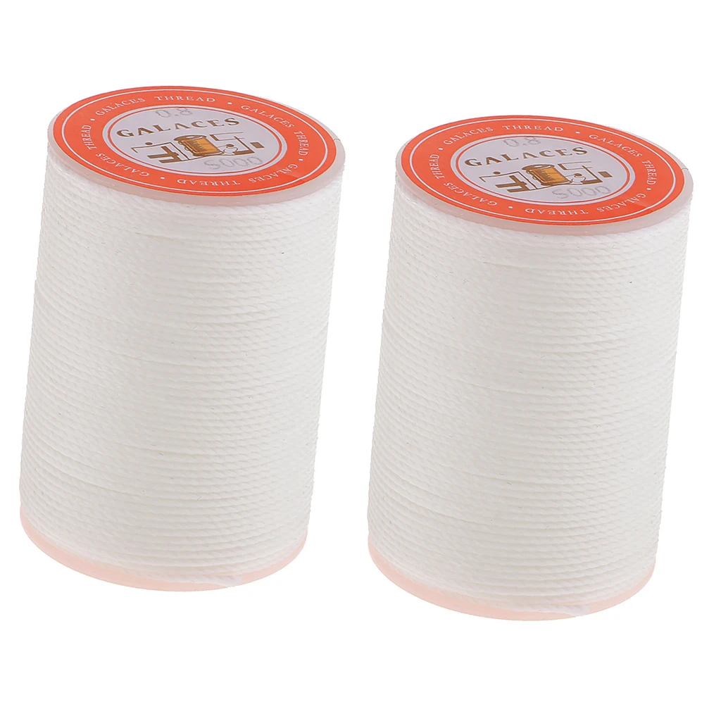 55 Meter 0.8mm Leather Waxed Wax Thread Cord Craft for DIY Tool Stitching 2Pcs Suitable For Diy Handicraft and Leather Products