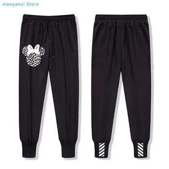 

leopard mouse head Print Women sweatpants Casual Funny sports long pants For Lady Hipster running trousers tops-1