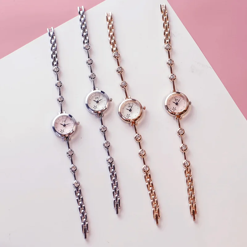 

Cherry Blossom Watch Women's Thin Drawstring Small Elegant Pink GIRL'S College Small Fresh New Style Versatile Middle School Stu