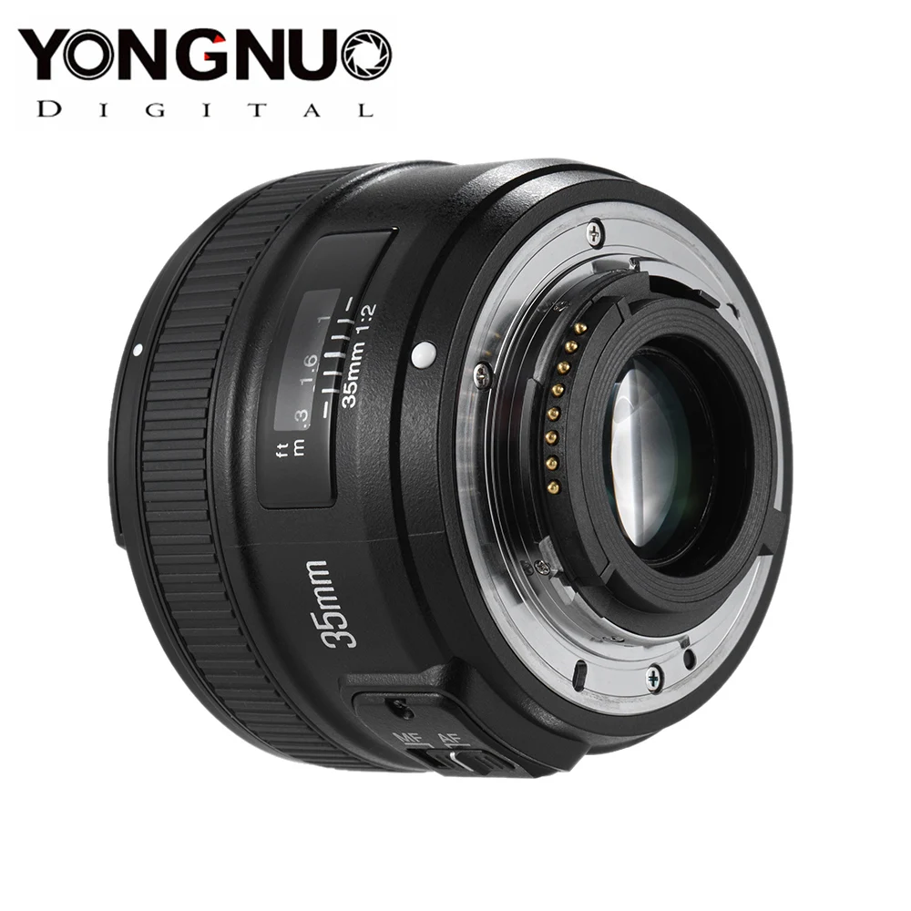 YONGNUO YN35mm F2.0 F2N Lens YN35mm AF/MF Focus Lens for Nikon F Mount D7100 D3200 D3300 D3100 D5100 D90 DSLR Camera YN35mm Lens