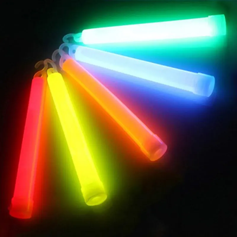 10pcs 6 인치 산업 학년 광선 스틱 라이트 스틱 파티 캠핑 비상 조명 Glowstick 화학 형광 EIG88