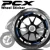 16 pçs reflexivo pcx aro adesivos roda decalques conjunto para honda pcx 125 150 160 pcx125 pcx150 pcx160 2