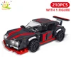 HUIQIBAO City Speed Champions Car Building Blocks Luxury Auto Racing Vehicle with Super Racers Bricks Toys For Children Boy Gift 2