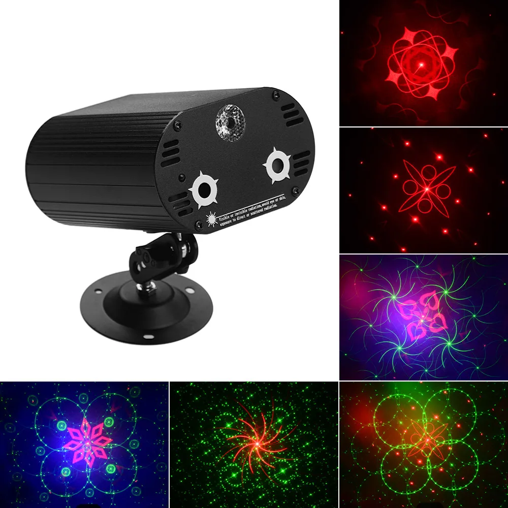 Освещение мини-сцены мультипликационный проектор RGB освещение с пультом дистанционного управления для бара клуба вечерние производительность в реальном времени