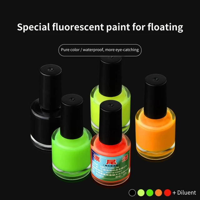 Fluorescent Lightweight Good Adhesion Fish Float Paint Fishing