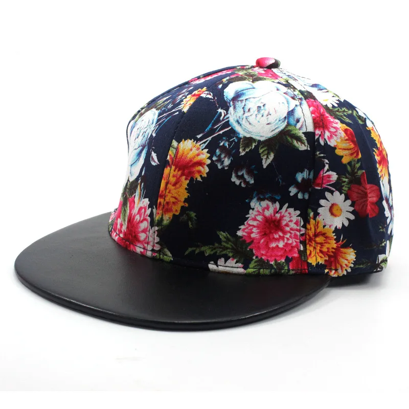 ZLD Лидер продаж Весна для мужчин и женщин Новое поступление унисекс Snapback регулируемая бейсболка хип хоп шляпа крутая Цветочная крутая и красивая