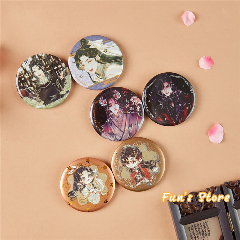 Аниме небесные официальные благословения Manhua Merch Tian Guan Ci Fu Hua Cheng Xie Lian Значки для