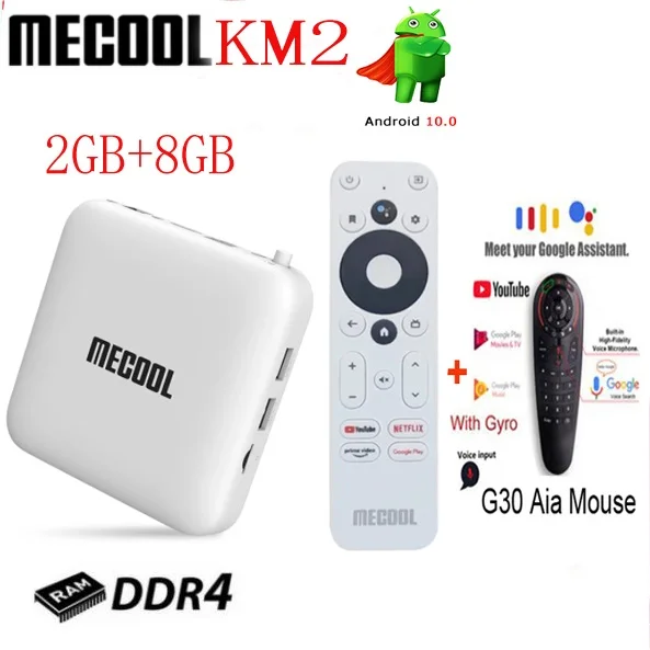 MECOOL KM2 PLUS DELUXE Android 11 Certified TV BOX Google TV Dolby Vision  Atmos 4GB DDR4 32GB 1000M LAN WIFI 6 4K Stream TVBOX - AliExpress