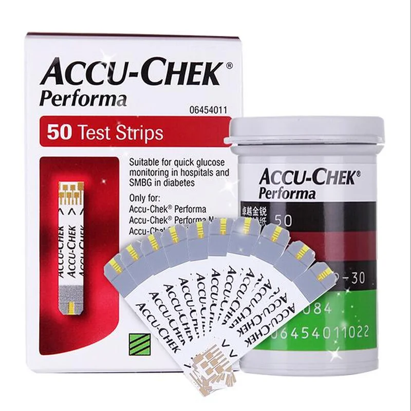 Rocheoper Ltd Accu Chek Performa 100 Pcs Test Strips (Without Chip) Blood Glucose Meter Sugar Actieve Diabetic Tester | Красота и