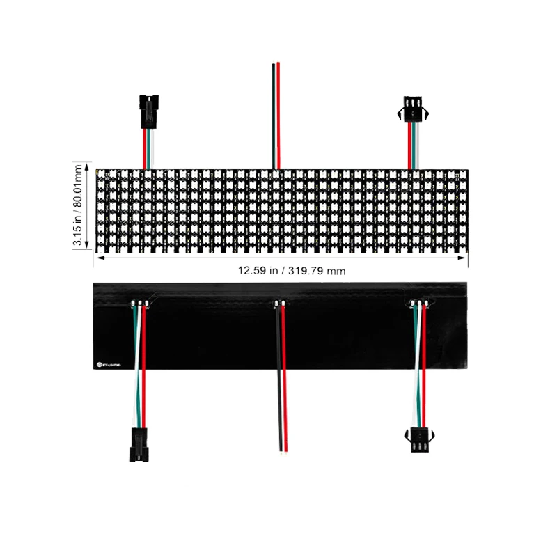 Светодиодная плата управления пикселем WS2812b adressable matrix rgb letrero программируемая DC5V