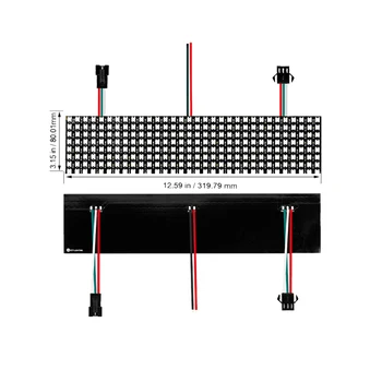 

led module pixel control board WS2812b adressable matrix rgb letrero programable DC5V SMD5050 flexible led matrix display lights