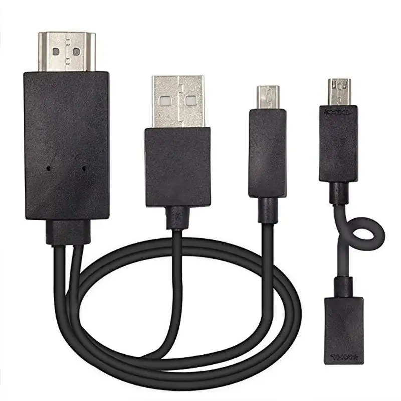 1,8 м Micro USB MHL к HDMI кабель 5 Pin& 11 Pin 1080P HD ТВ кабели адаптер для SamSung HuaWei Xiaomi htc Android телефон