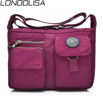 

Casual Nylon Women Shoulder Bag High Quality Waterproof Crossbody Bags For Women Large Capacity Multi-pocket Ladies Zipper Bag
