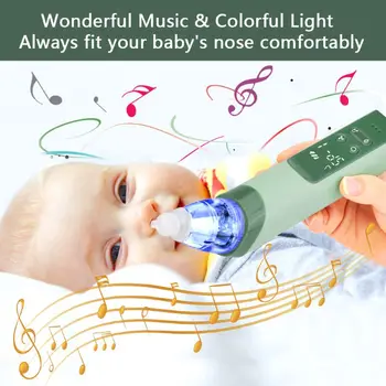 Nasal Aspirator Rechargeable Electric Nasal Aspirator Three-speed Suction With Music And Light Baby Clean Nose Baby Health Care 1