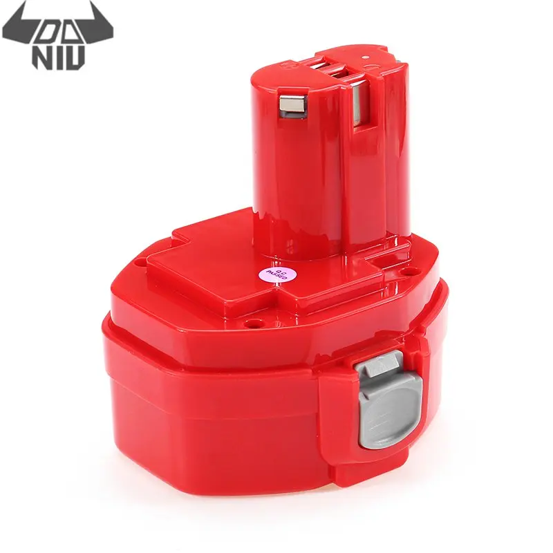 Bateria para Makita Furadeira sem Fio Substituição da Ferramenta Daniu Vermelho 14.4 v Ni-cd 1.3 – 1.5 2.0ah 1420 1434 Elétrica 1 Pçs Mak-14.4