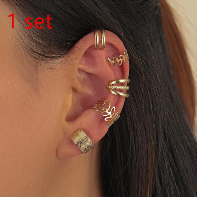 Helix Cartilage Conch Fake Without Piercing Cuff Earring Earcuff Wrap Rock Earring Cuff No Piercing Women Clip Adjustable