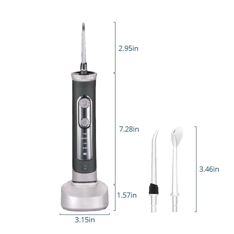 Ирригатор для полости рта портативный водный Флоссер 4 режима мощный 120PSI IPX7 водонепроницаемый USB Перезаряжаемый взрослый очиститель зубов Уход за зубами - Цвет: White