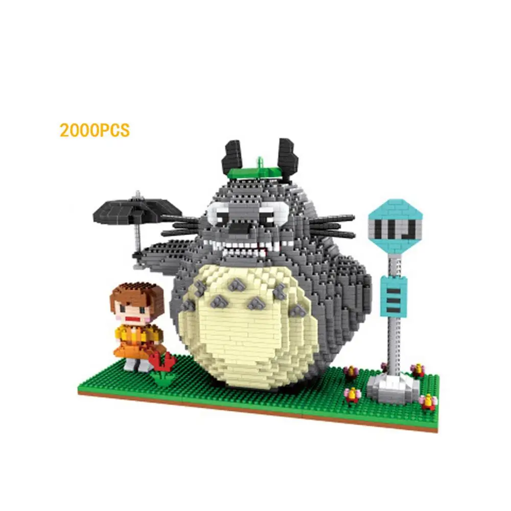 Лидер продаж строительные блоки из аниме Lepining Creator Hayao Miyazaki 3D изображение Totoro мини