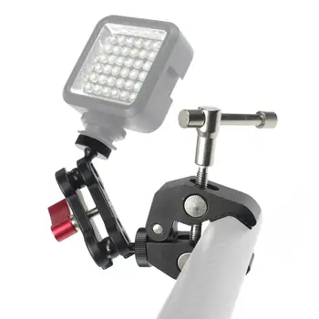 

Adjustable Magic Arm Clamp Bike Clip w/ Universal 1/4" inch Screws Tripod Mount Bracket LED Monitor Holder for SLR Sports Camera